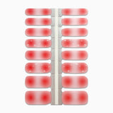 Productfoto van nagelstickers met roze aura en witte twinkels op witte achtergrond