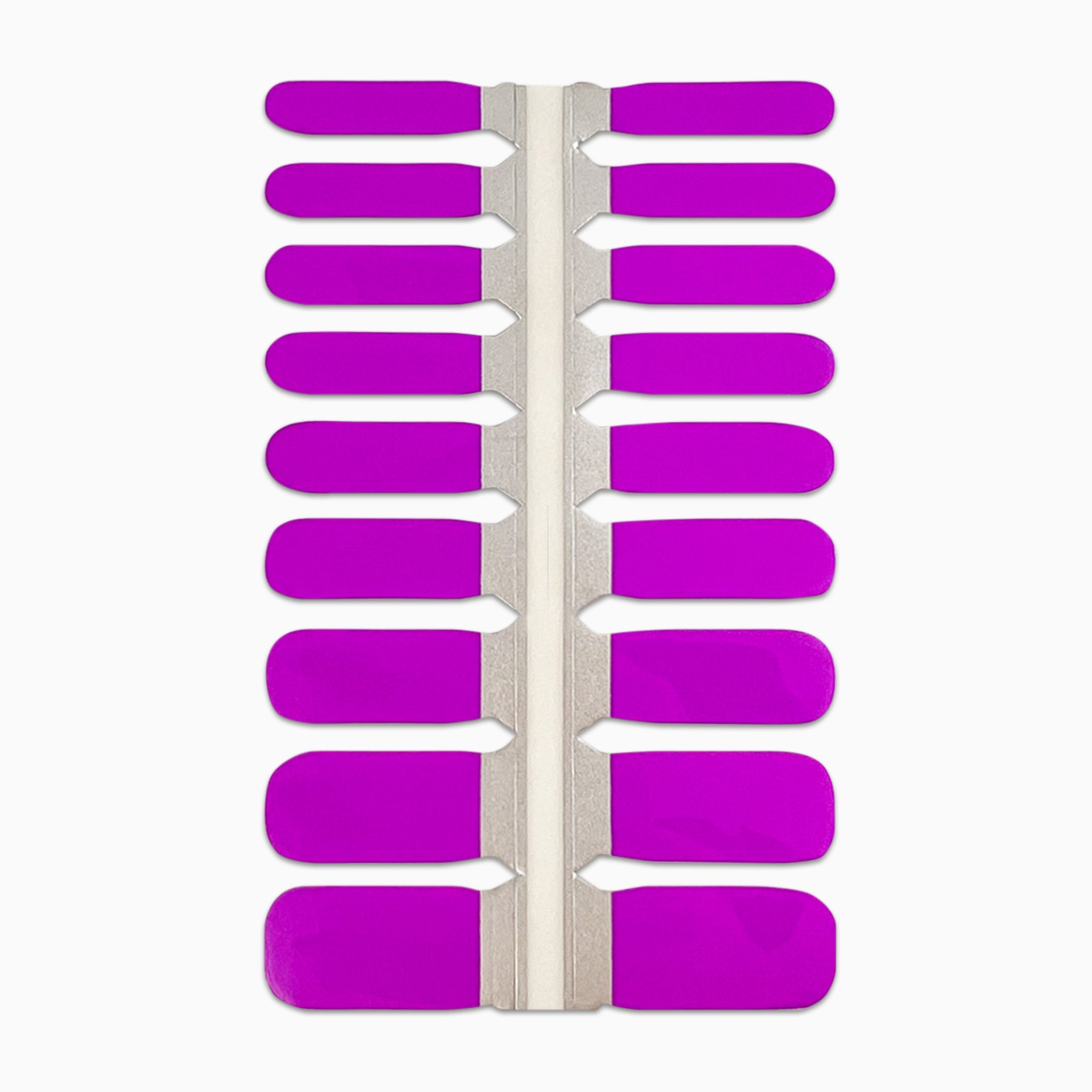Productfoto van paarse nagelstickers voor kids op witte achtergrond