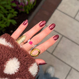 Sparkly Dark Red